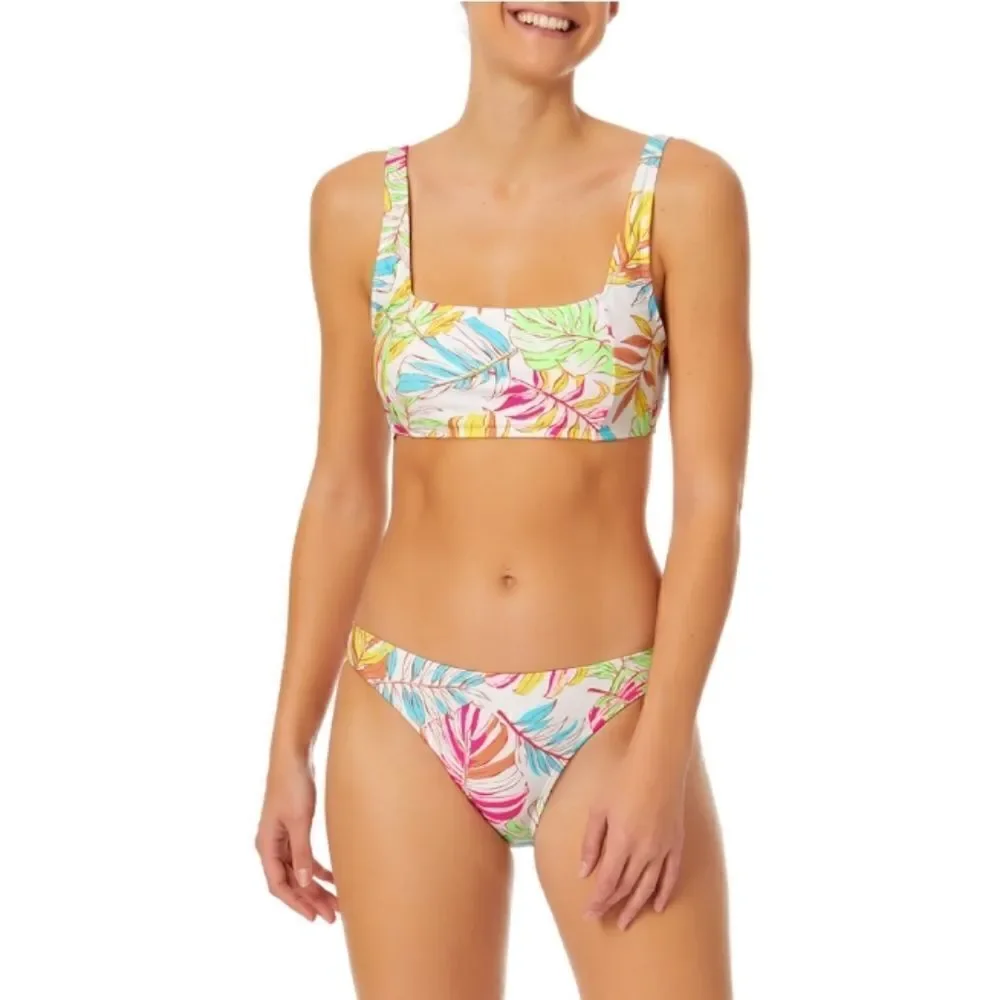 Tropical Print Tricot Bikini Swimsuit Bathing Suit Size M